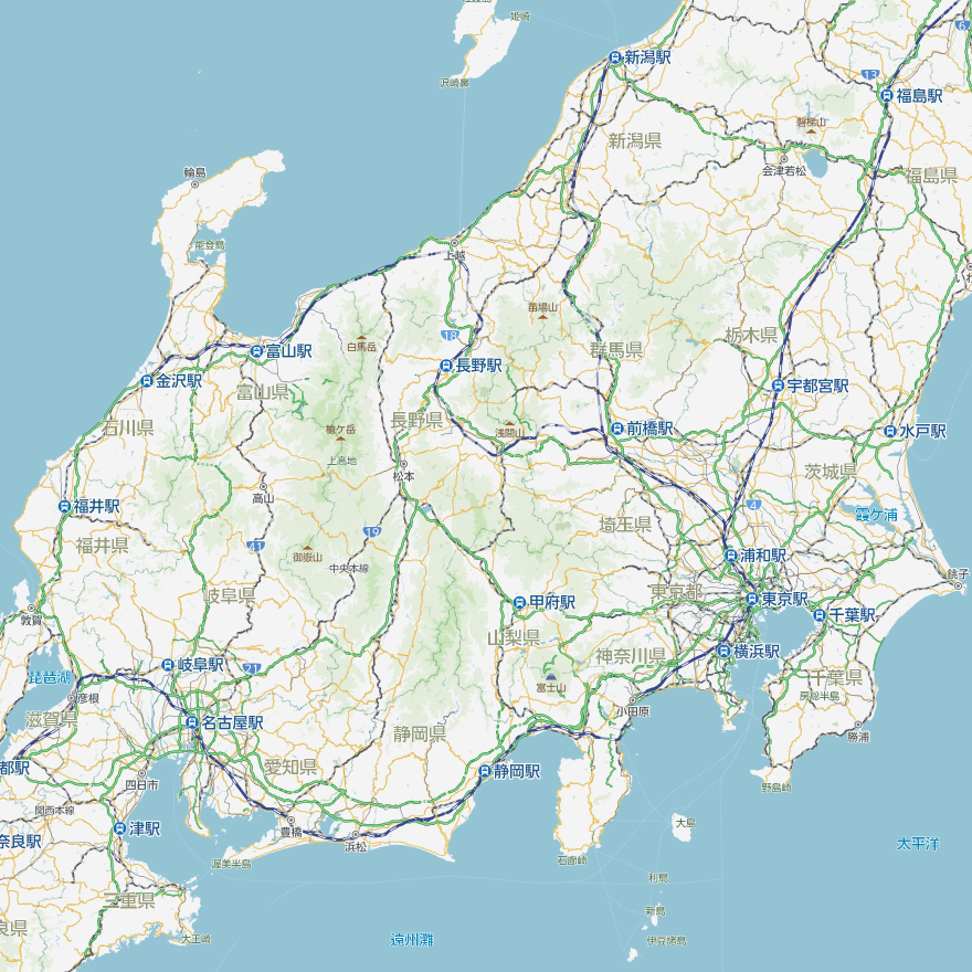 Japan map data